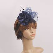  Headband fascinater w flower navy STYLE: HS/4680/NVY